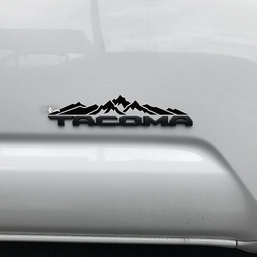 Toyota Tacoma Mountains Decal Sticker Over Badge Tacoma