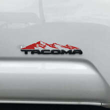 Mountain Range Over Badge Vinyl Decal for Toyota Tacoma_2