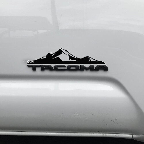 Toyota Tacoma Mountains Decal Sticker Over Badge Tacoma 3