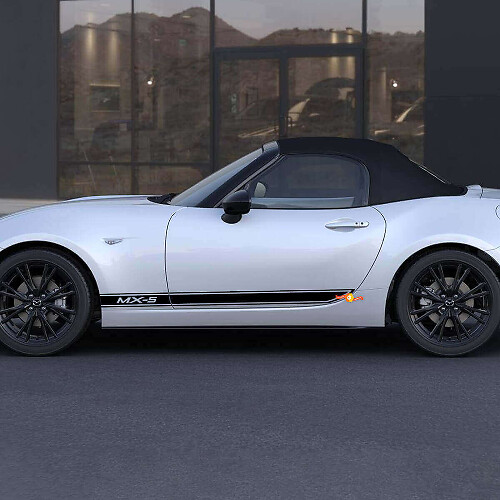 Branded Outline Stripes Side Vinyl Decal Sticker for Mazda MX-5 Miata