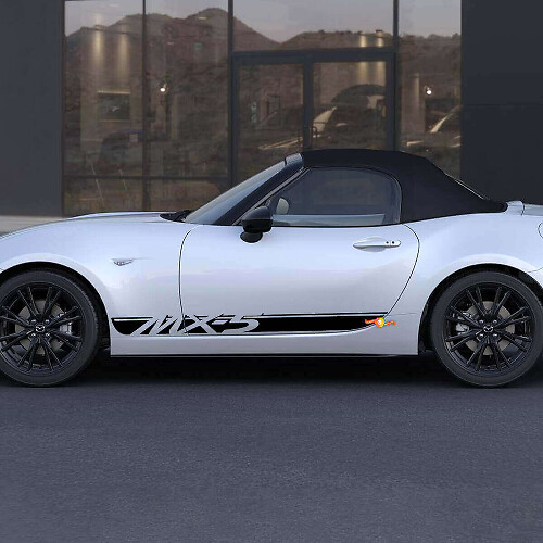 Accent Stripes with Logo Side Vinyl Decal Sticker for Mazda MX-5 Miata