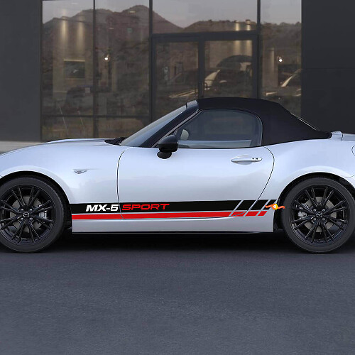 MX-5 Sport Side Stripes Vinyl Decal Kit for Mazda MX-5 Miata