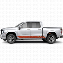 Topographic Contour Door & Rocker Panel Vinyl Stripes for Chevrolet Silverado 1500 Next Generation 2027_4