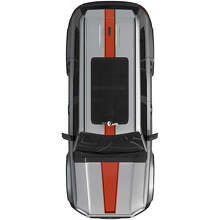  Hood Roof Stripes Rally Vinyl Decals Sticker Graphic Kit For Toyota Land Cruiser Prado 2