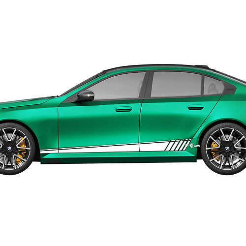 Side Strobe Stripes Decal Kit for BMW 5 Series G60 M5 G90 - SupDec Graphix Vinyl Stickers