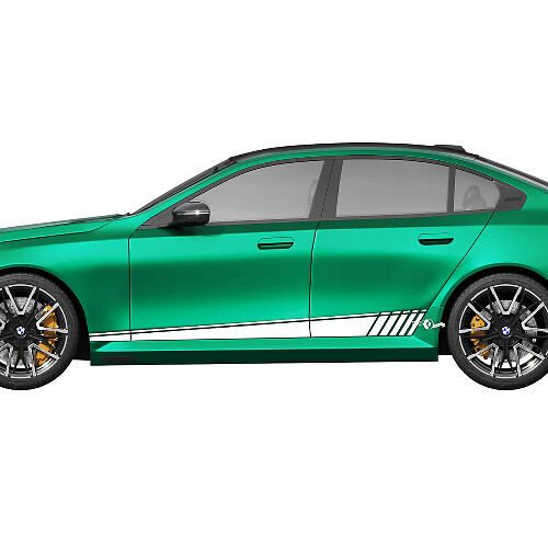Side Strobe Stripes Decal Kit for BMW 5 Series G60 M5 G90 - SupDec Graphix Vinyl Stickers