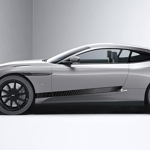 Side Aston Martin DB11 Honeycomb Side Doors Vinyl Decals Stickers 2