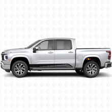 Parallel Contour Door & Rocker Panel Vinyl Stripes for Chevrolet Silverado 1500 Next Generation 2027_2