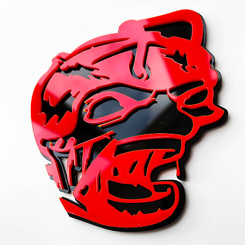 Zombie Super Bee 3D Fender Emblem Badge