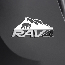 Mountains Beer Decal Sticker Over Rear Toyota Rav4 Badge 3