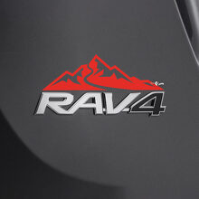 Mountains Decal Sticker Over Rear Toyota Rav4 Badge 2
