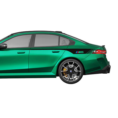 Rear Side Stripes Racing Decal Kit for BMW 5 Series G60 M5 G90 - SupDec Graphix Vinyl Stickers