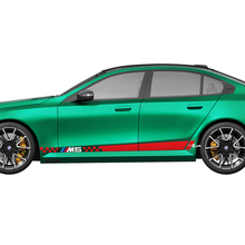 Checkered Stripes Racing Decal Kit for BMW 5 Series G60 M5 G90 - SupDec Graphix Vinyl Stickers 2