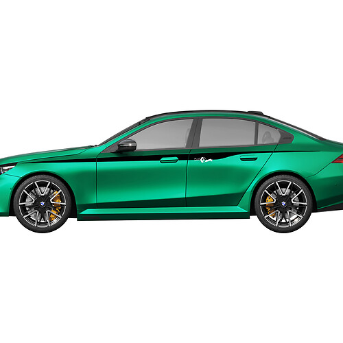 Side Accent Stripes Racing Decal Kit for BMW 5 Series G60 M5 G90 - SupDec Graphix Vinyl Stickers