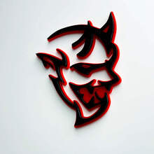 Demon Style 3D Fender Badge Emblem for Dodge Charger Challenger_2