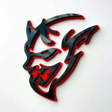 Demon Style 3D Fender Badge Emblem for Dodge Charger Challenger_3