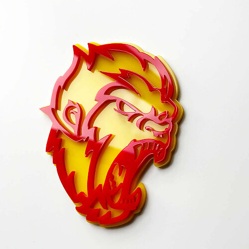 Angry Yeti Sasquatch Bigfoot 3D Fender Badges Emblem 2