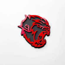 Angry Yeti Sasquatch Bigfoot 3D Fender Badges Emblem Grey vs Red 4