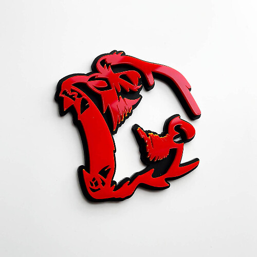 Gorilla Angry 3D Badge Fender Badges Emblem