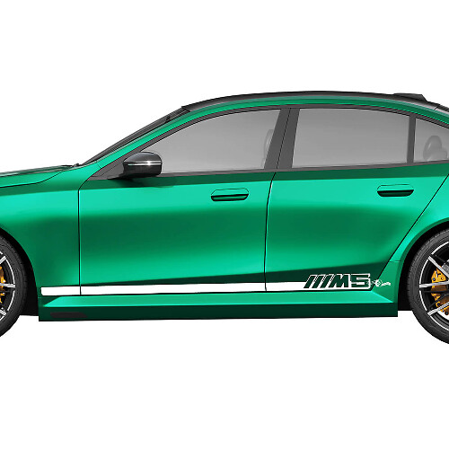 Side M5 Stripes Racing Decal Kit for BMW 5 Series G60 M5 G90 - SupDec Graphix Vinyl Stickers
