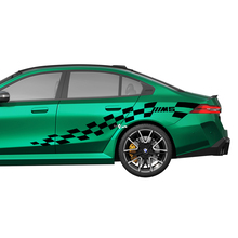 Side M5 Checkered Racing Decal Kit for BMW 5 Series G60 M5 G90 - SupDec Graphix Vinyl Stickers 3