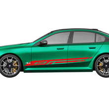 Side Modern Stripes Racing Decal Kit for BMW 5 Series G60 M5 G90 - SupDec Graphix Vinyl Stickers 3