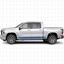 Topographic Band Door & Rocker Panel Vinyl Stripes for Chevrolet Silverado 1500 Next Generation 2027_5