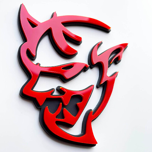 Custom 3D Badge Demon Dodge Charger Challenger logo Fender Badges Emblem 3