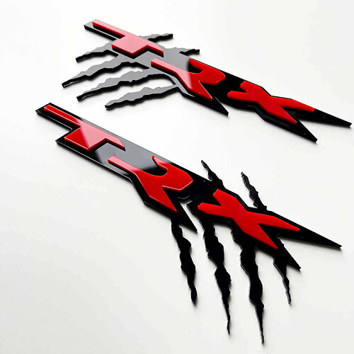 TRX Claw Marks 3D Badge - Custom Fender Badges Emblem for Dodge RAM 1500 TRX Trucks