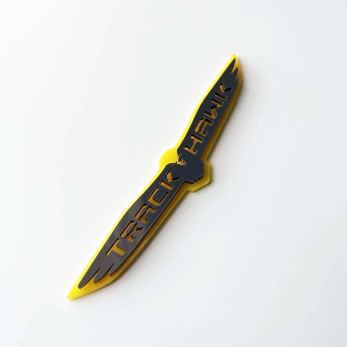 Trackhawk 3D Badge Custom Fender Emblem 2 for Jeep Trackhawk