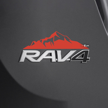 Mountains Decal Sticker Over Rear Toyota Rav4 Badge 2 3