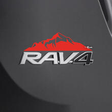Mountains Decal Sticker Over Rear Toyota Rav4 Badge 2 3