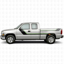 Sweeping Upper Accent Door & Bedside Vinyl Stripes for Chevrolet Silverado 1500 GMT800 1999-2007_4