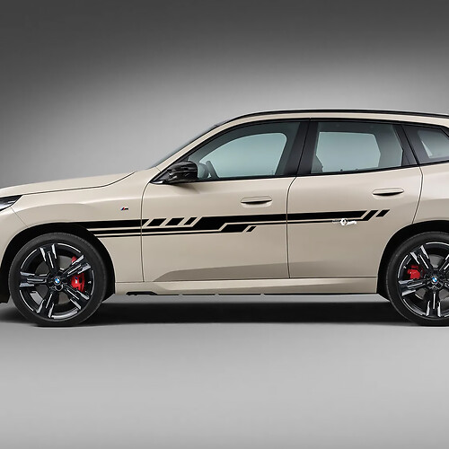 BMW X3 2024 Side Door Stripes Decal Kit - Custom Vinyl Graphics for G01 & F25 2