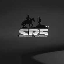 Western Cowboy Badge Overlay Vinyl Decal for Toyota _3