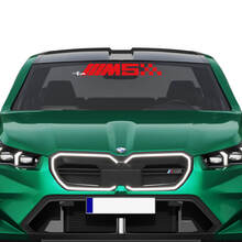 M logo Racing Checkered Windshield Decal for BMW 5 Series G60 M5 G90 2