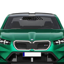M logo Racing Checkered Windshield Decal for BMW 5 Series G60 M5 G90 3