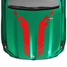 L Stripes Racing Checkered Hood Decal for BMW 5 Series G60 M5 G90 2