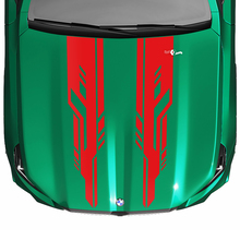 Stripes Racing Modern Look Hood Decal for BMW 5 Series G60 M5 G90 4