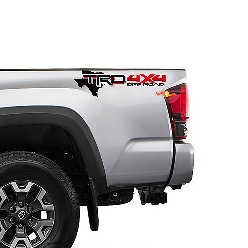 TRD 4x4 Off Road Texas Edition Side Vinyl Decals for Toyota Tacoma Tundra