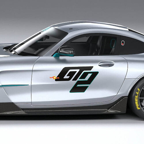 GT2 Side Door Vinyl Decals for Mercedes-Benz AMG GT2