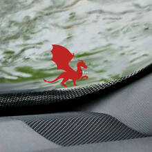 Windshield Dragon Easter Egg Corner Vinyl Decal Sticker Graphic 2