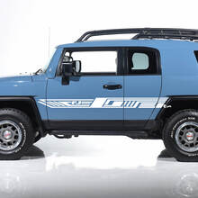 Toyota FJ Cruiser Side Door Stripes Decals Stickers Graphics - Custom Vinyl Kit 2