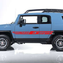 FJ Logo Geometric Stripes Side Door Vinyl Decal Sticker for Toyota FJ Cruiser_3