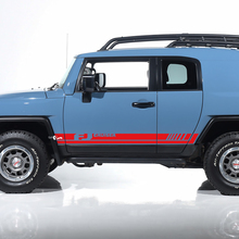 Toyota FJ Cruiser Side Door Stripes Decals Stickers Graphics - Custom Vinyl Kit 2 3