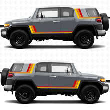 Vintage Retro Side Stripes Vinyl Decals Kit for Toyota FJ Cruiser_3