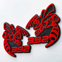 Hornet Bee 392 3D Badge Grey vs Red Fender Badges Emblem 1 2