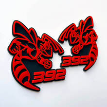 Hornet Bee 392 3D Badge Grey vs Red Fender Badges Emblem 1 3