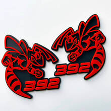 Hornet Bee 392 3D Badge Grey vs Red Fender Badges Emblem 1 4