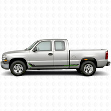 Racing Line Door & Rocker Panel Vinyl Stripes for Chevrolet Silverado 1500 GMT800 1999-2007_4